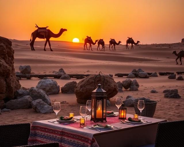 Agafay : quad, dîner & chameau